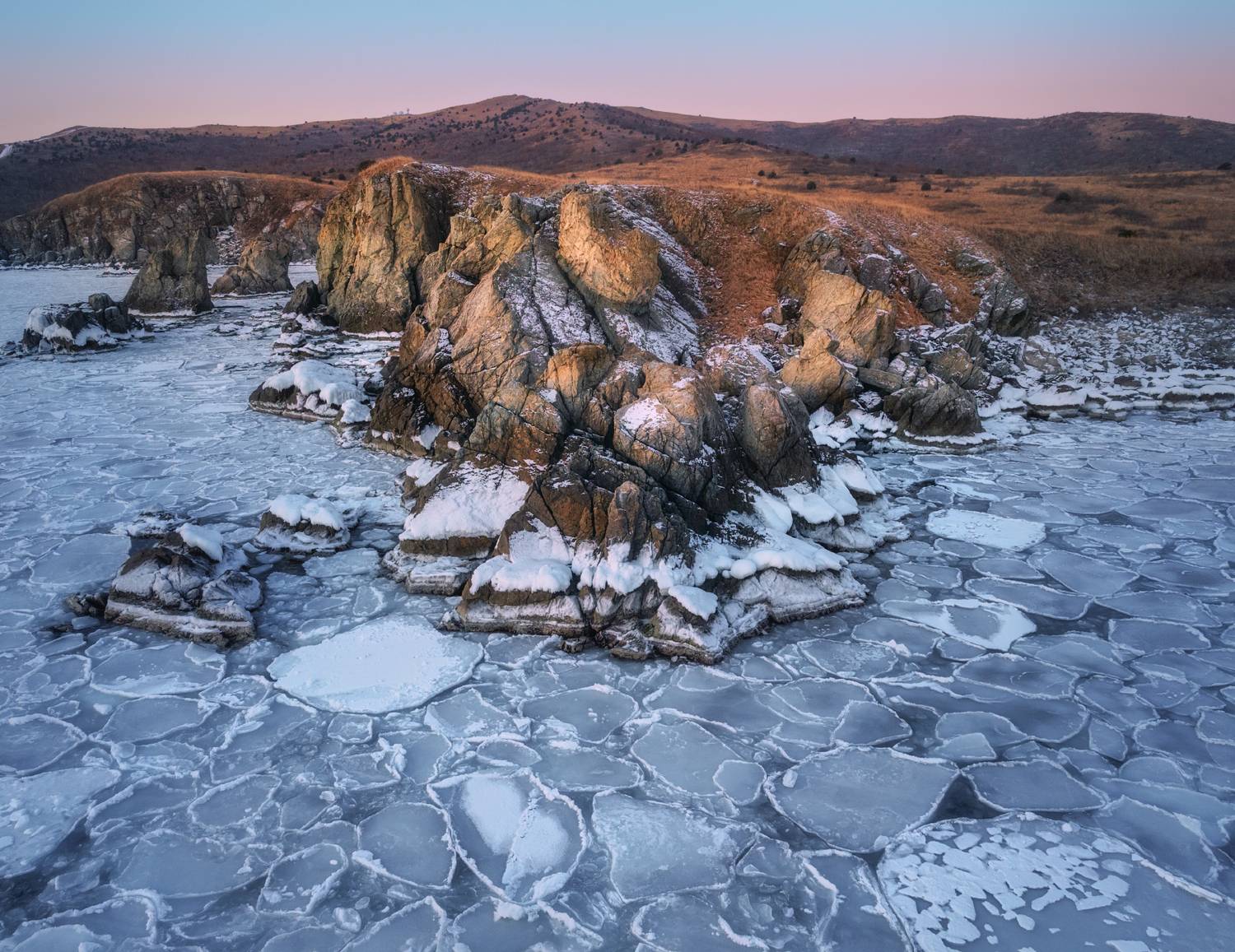 Приморье Приморский_край японское_море утро рассвет мыс_астафьева бухта_орлинка, Шишкин Дмитрий