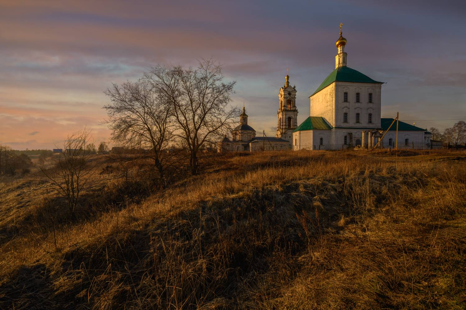 россия, погост, весна, рязанская область, храм, церковь, православие, село, утро, восход, рассвет, Томислав Ракичевич