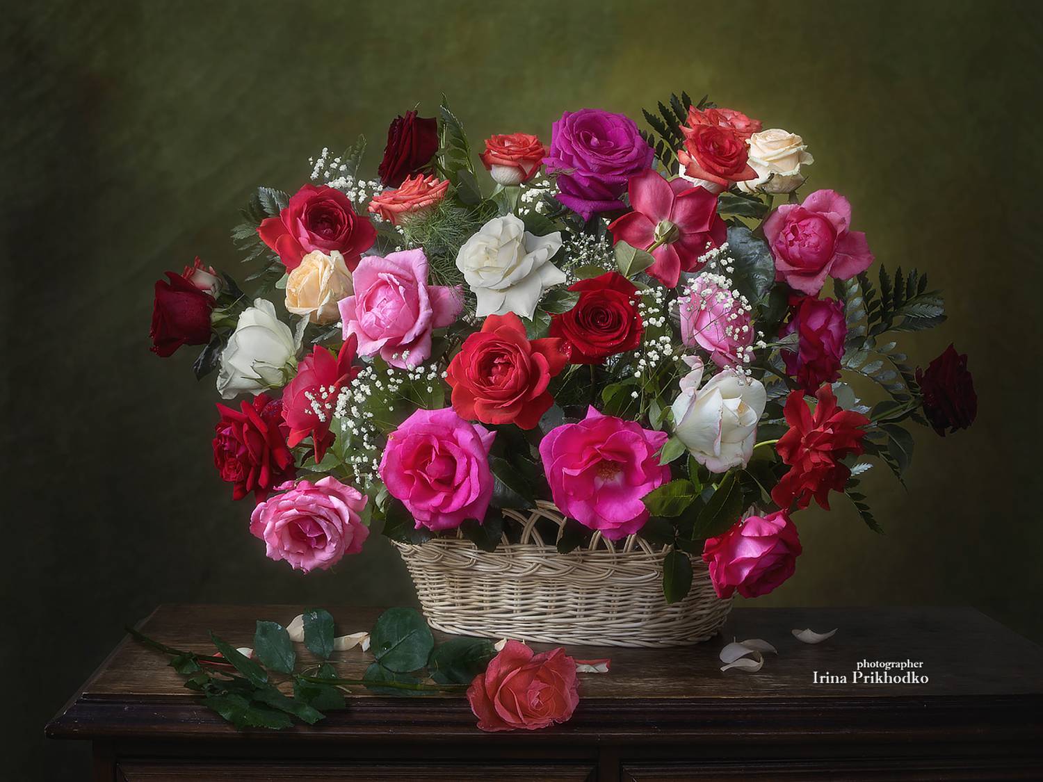 натюрморт, цветы, букеты, розы, Приходько Ирина
