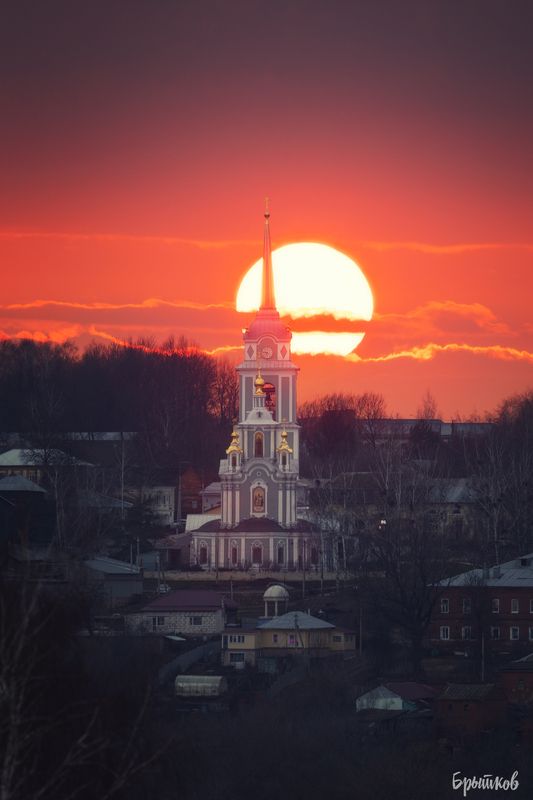 крапивна. закат.  фото превью