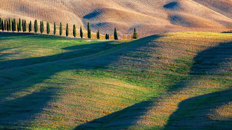 Тоскана. Холмы неподалёку от Ашано фото превью