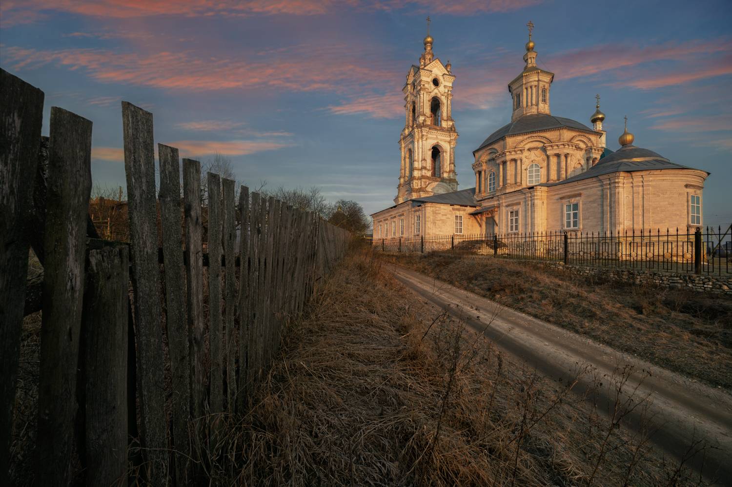 россия, погост, весна, рязанская область, храм, церковь, православие, село, утро, восход, рассвет, Томислав Ракичевич