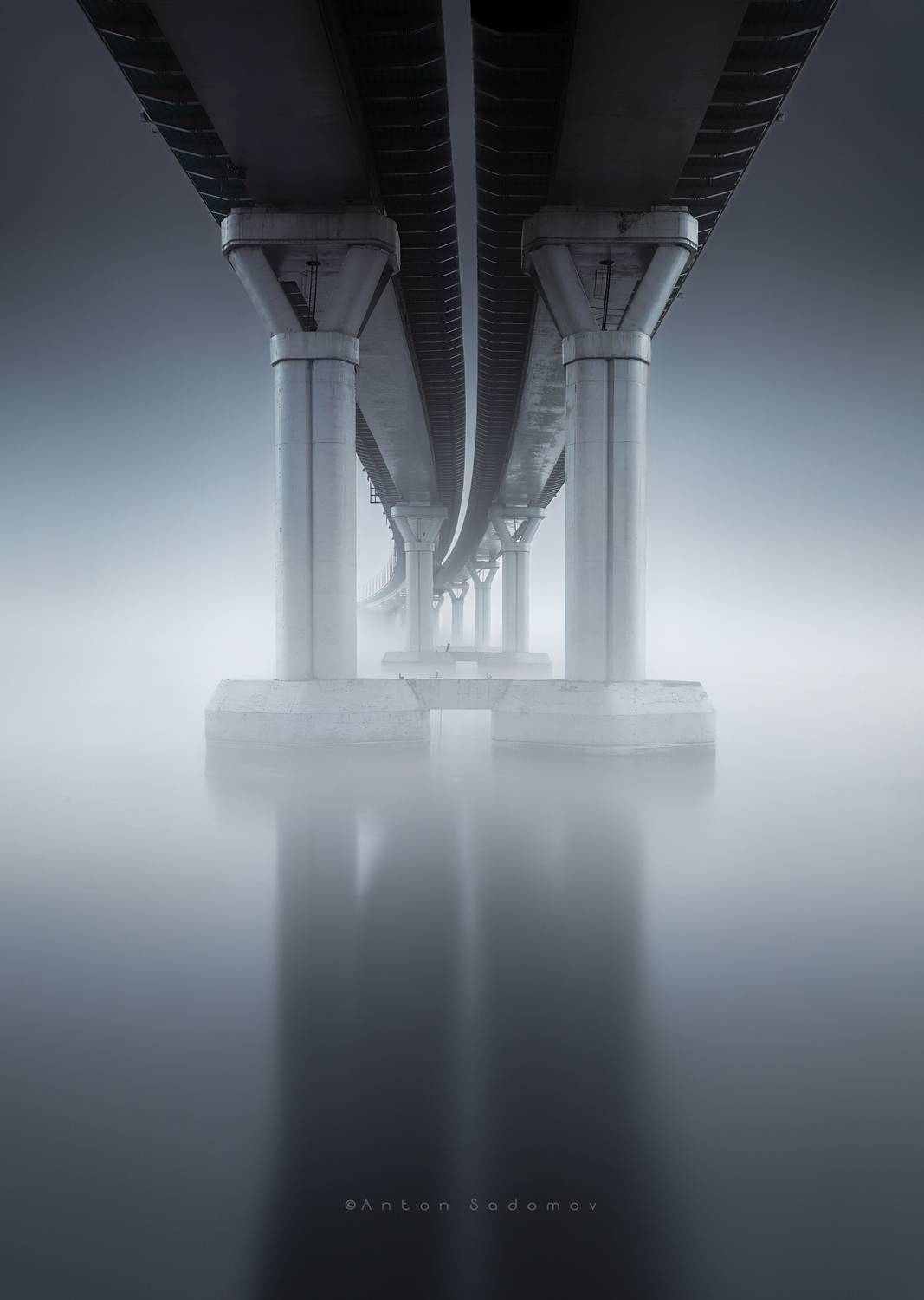 туман, саратов, мост, длиннаявыдержка, ледоход, Антон Садомов