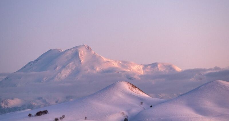 эльбрус, зима, снег, мороз, гумбаши, карачаево-черкесия, пейзаж, холмы, горы, хребет ИЗ ЗИМНЕГО фото превью