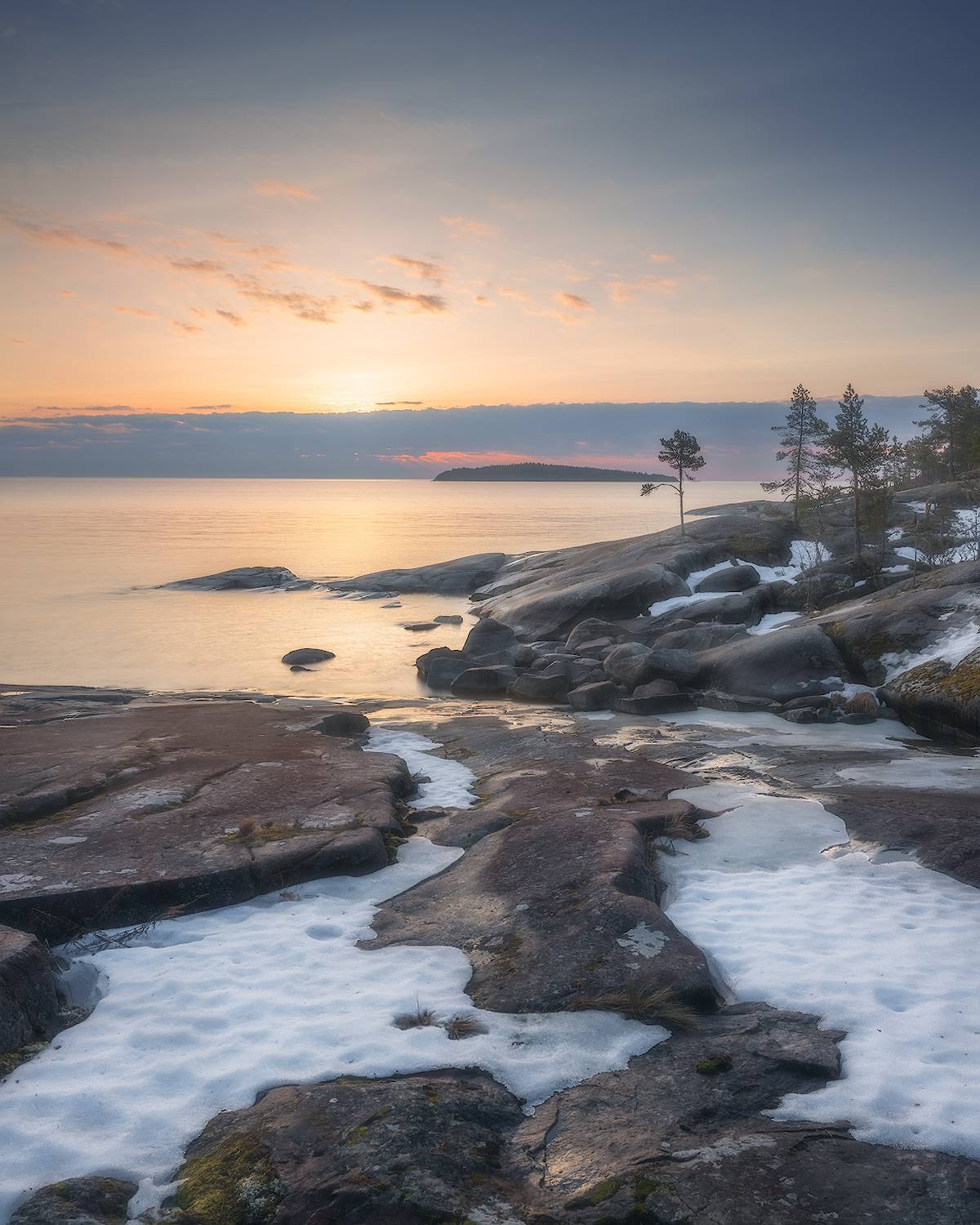 ладога, ленобласть, рассвет, весна, Марголин Алексей