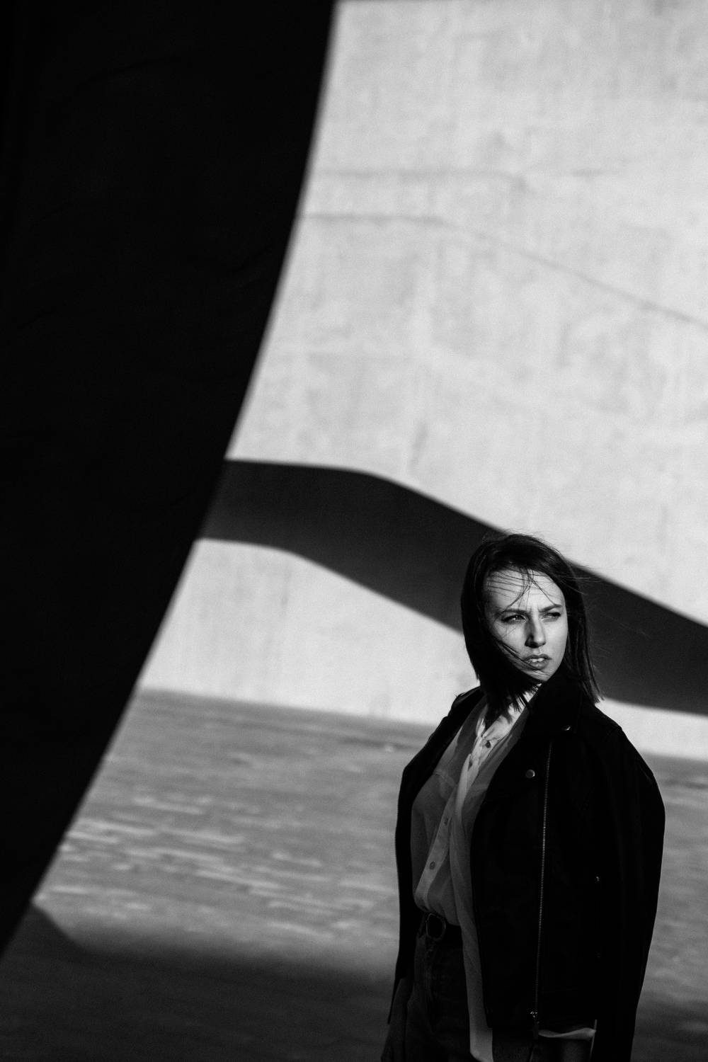 женский портрет, черно-белое, Дмитрий Гусалов