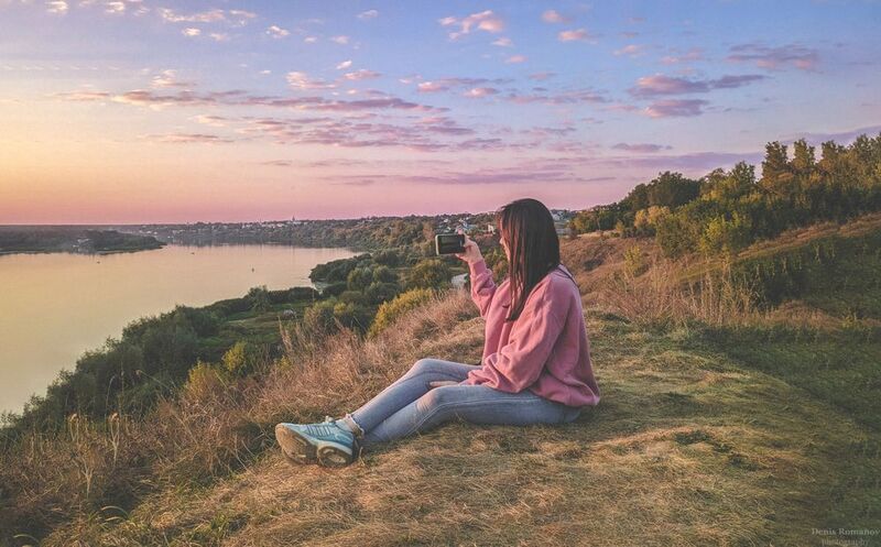 природа, пейзаж, девушка, girl, nature, landscape  фото превью