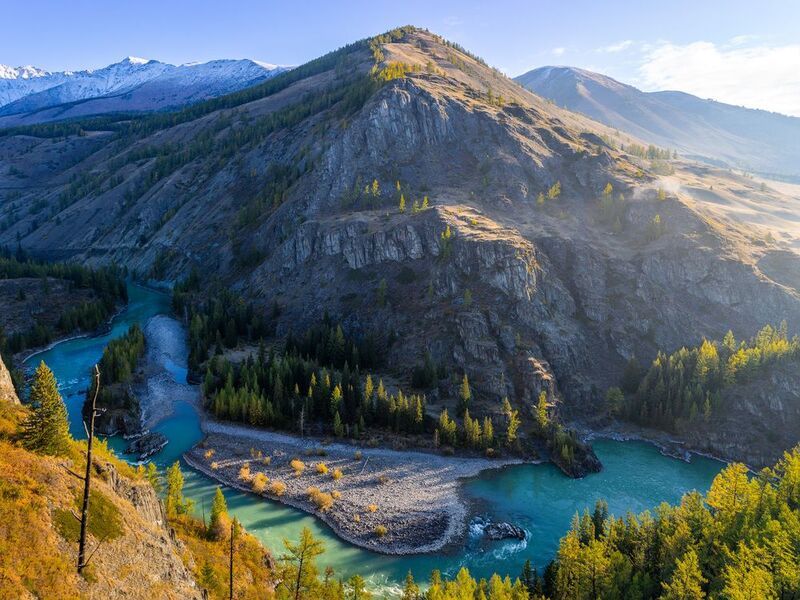 верблюжья шея, тьюмойнак, аргут, алтай Вид на перевал Верблюжья шея (Тьюмойнак). Р. Аргут, Алтай. фото превью