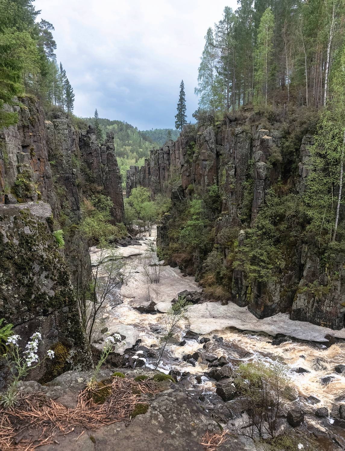 уковский водопад, каньон, скалы, лед, Фомина Марина