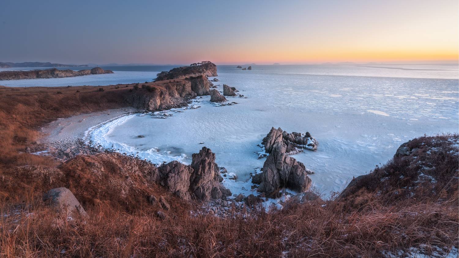 Приморье, Приморский_край, Японское_море, утро, рассвет, мыс_Астафьева, бухта_Орлинка, Шишкин Дмитрий