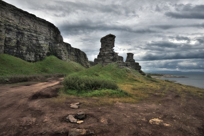 кольский, рыбачий, пейзаж, скалы, море, горы Скалы \\\