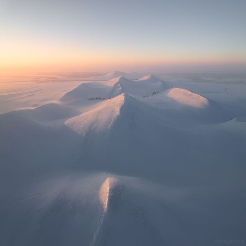 долгие горы, оренбургская область, урал, россия Долгие горы. Первый свет. фото превью