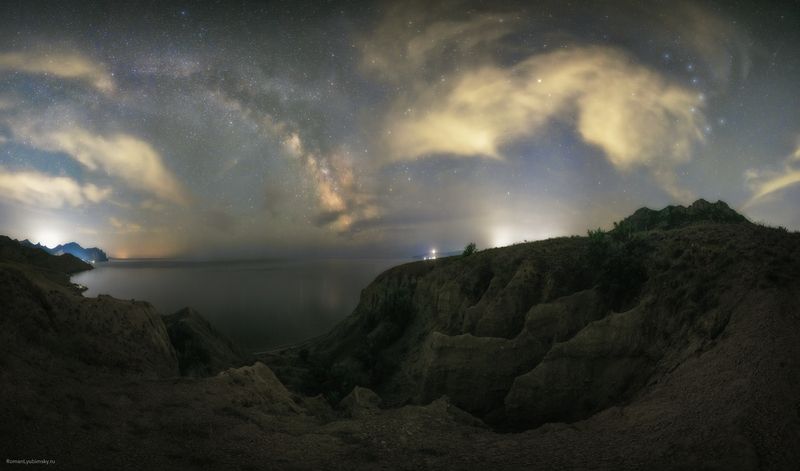 пейзаж, млечныйпуть, крым, роман любимский, звезды Летняя звездная ночь фото превью