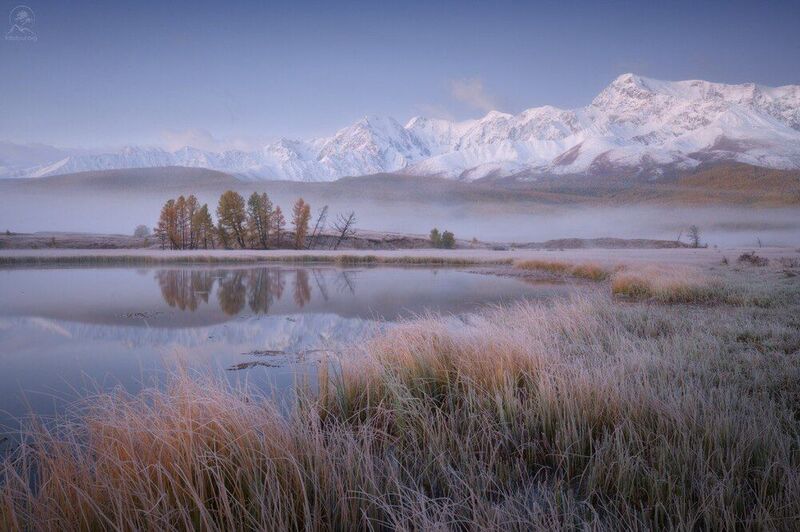 горный алтай, осень, горы, джангысколь, урочище ештыкель, фототур на алтай, фототуры 2025, осенний фототур на алтай Седое утро фото превью