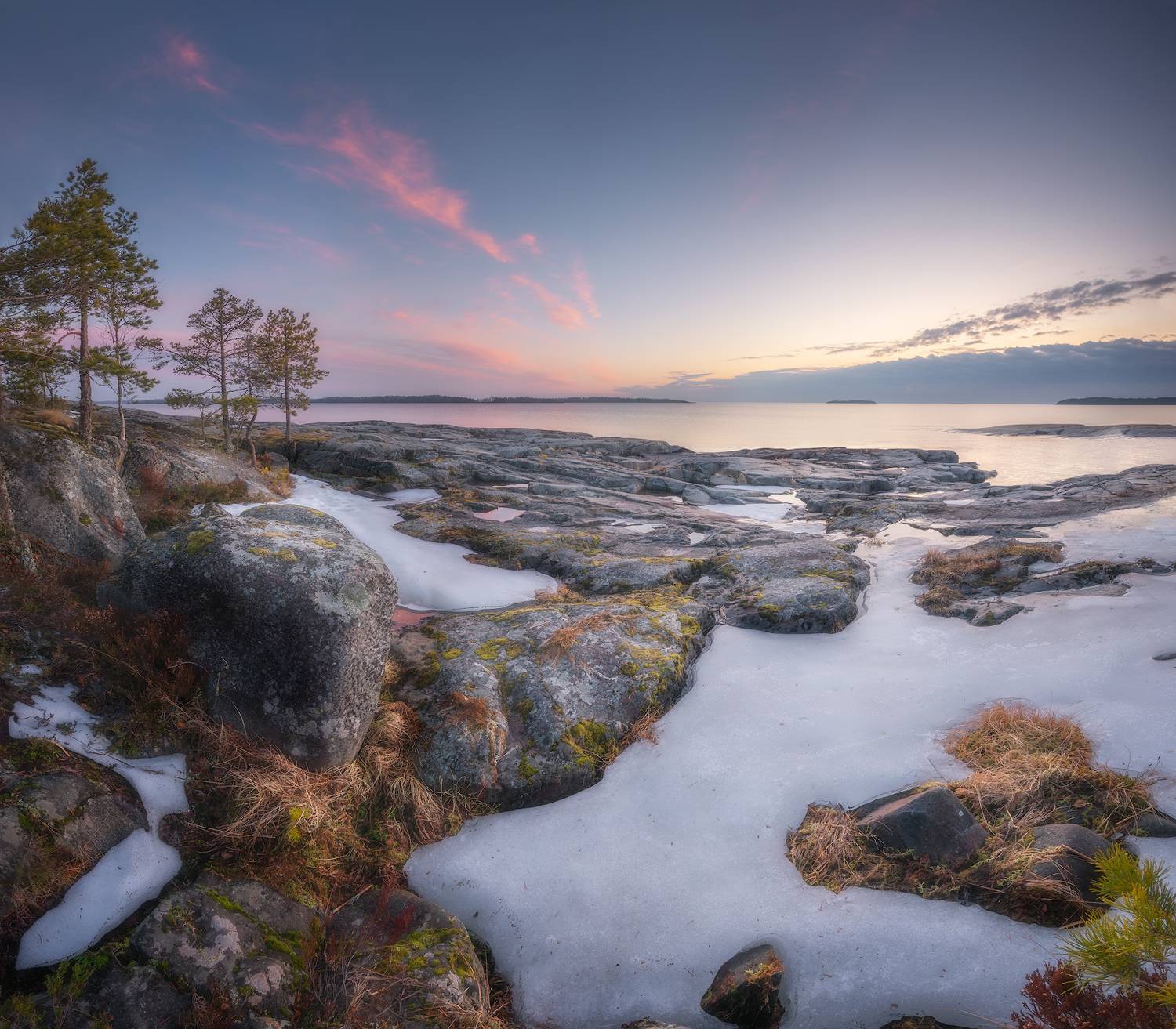 ладога, рассвет, весна, ленобласть, Марголин Алексей