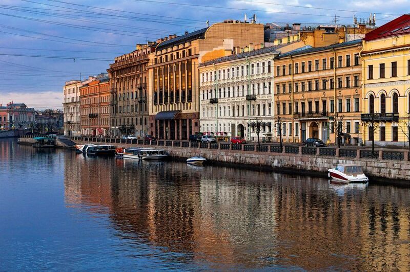 санкт петербург, город, нева, река, отражение Питерские апрельские отражения фото превью