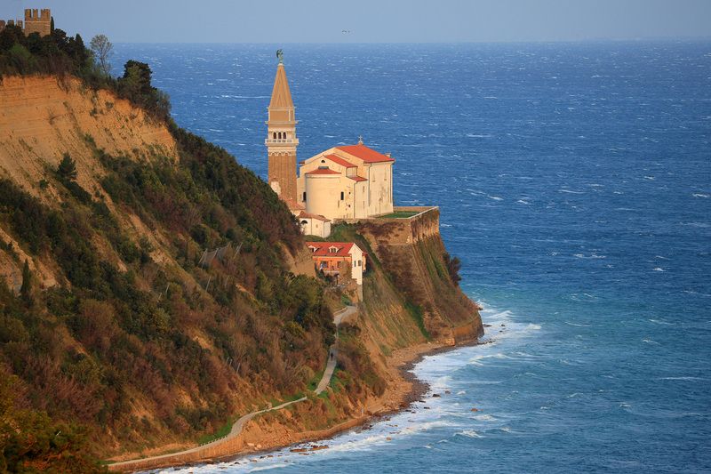 пиран, венеция, словения, ренессанс, архиектура, храм, slovenia, piran, adriatic sea Собор Святого Георгия фото превью