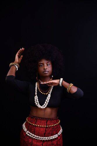 Studio Portraits themed concept african female in Kenya