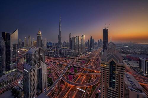 Sunset in Dubai