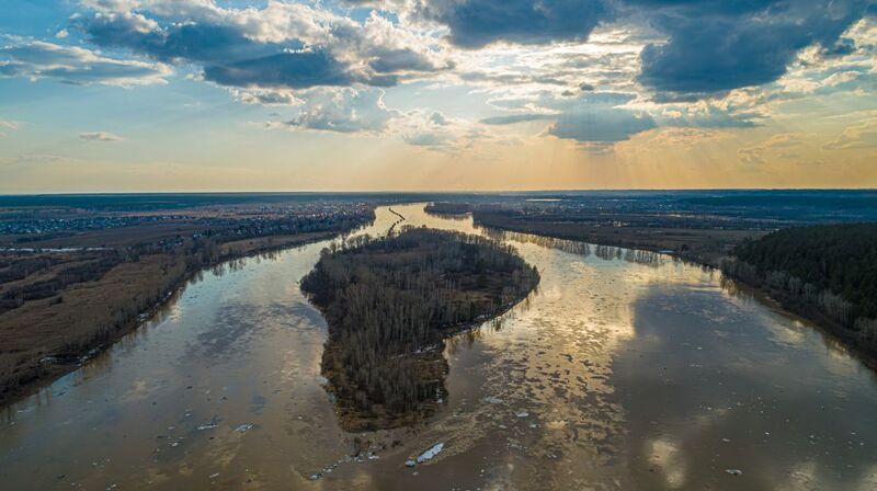 река бия, ледоход Ледоход на Бии фото превью