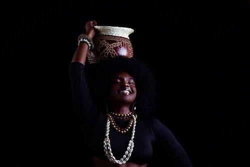 Studio Portraits themed concept African female in Kenya