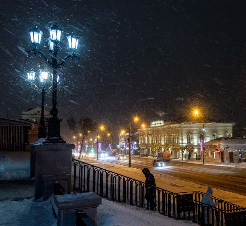 Зимний вечер фото превью