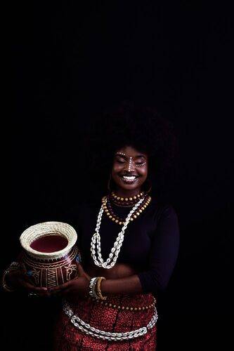 Studio Portraits themed concept African female in Kenya