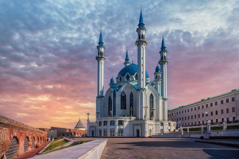 Казань, город, утро, мечеть Мечеть Кул Шариф фото превью