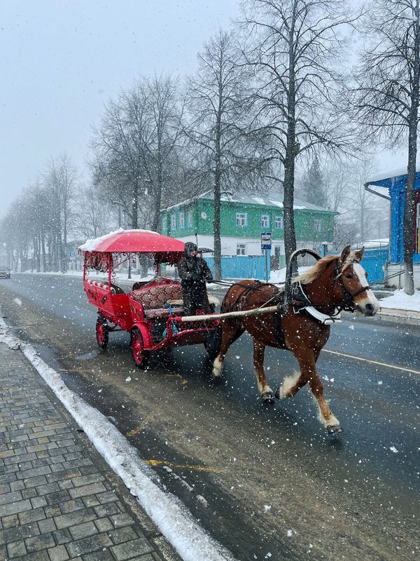 Суздаль, город, снегопад, природа, стихия, снежный циклон, апрель 2025 Весенний день в Суздале фото превью