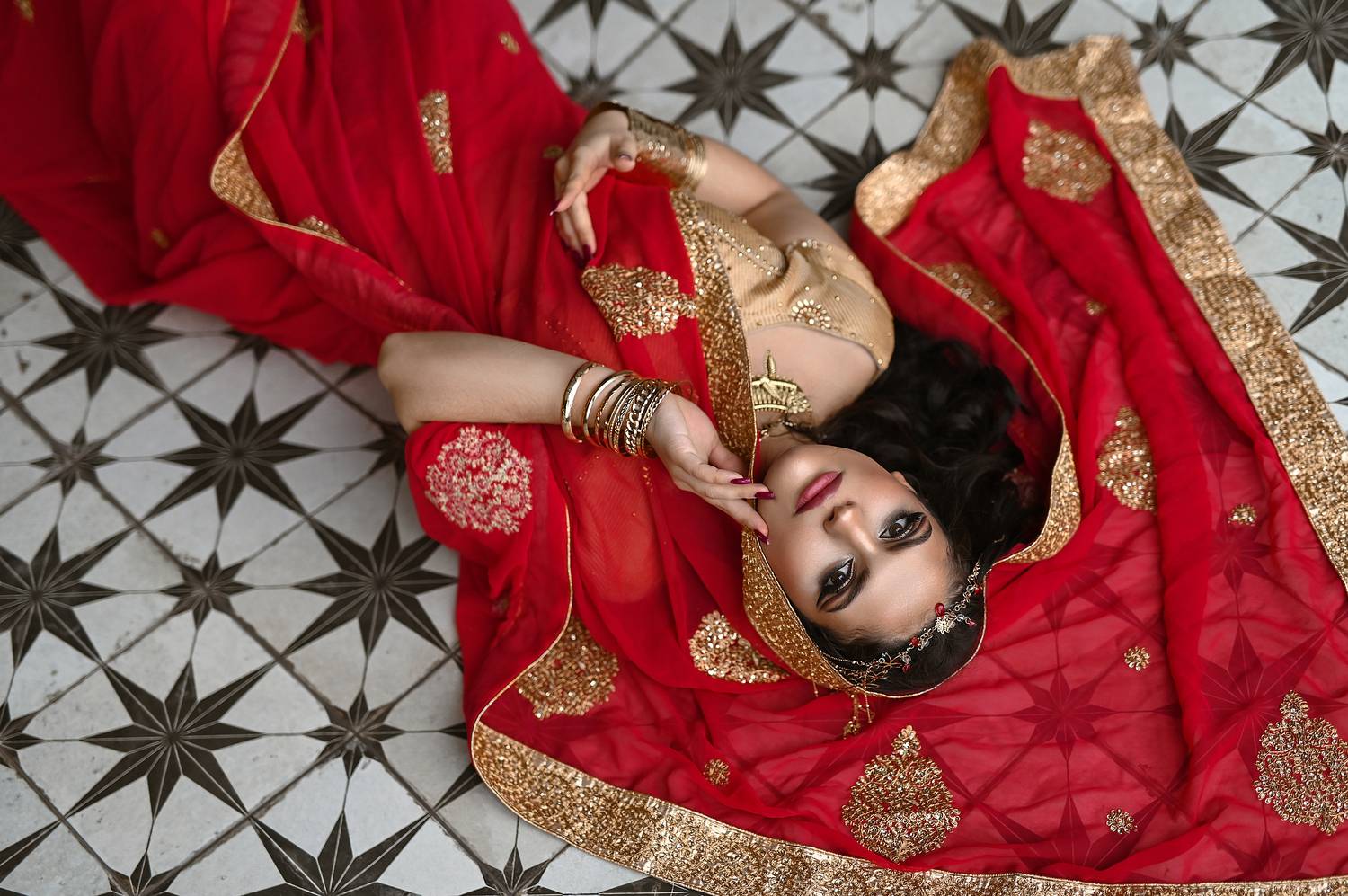 девушка, индиянка, сарри, восток, брюнетка, Келлер Ольга