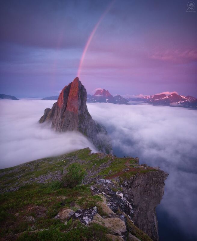 норвегия, сенья, сегла, горы, рассвет, туман, радуга, европа, фототуры, фототуры с анатолием гордиенко Награда за ожидание фото превью