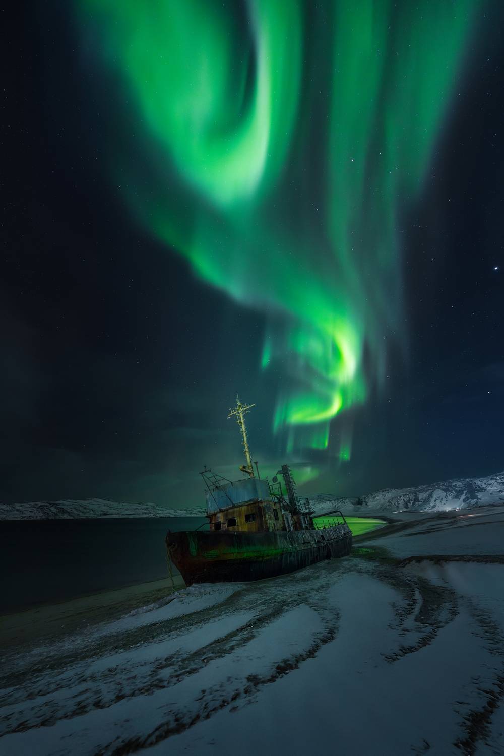 териберка, мурманск, аврора, северное сияние, кольский, Natalia Zakharova