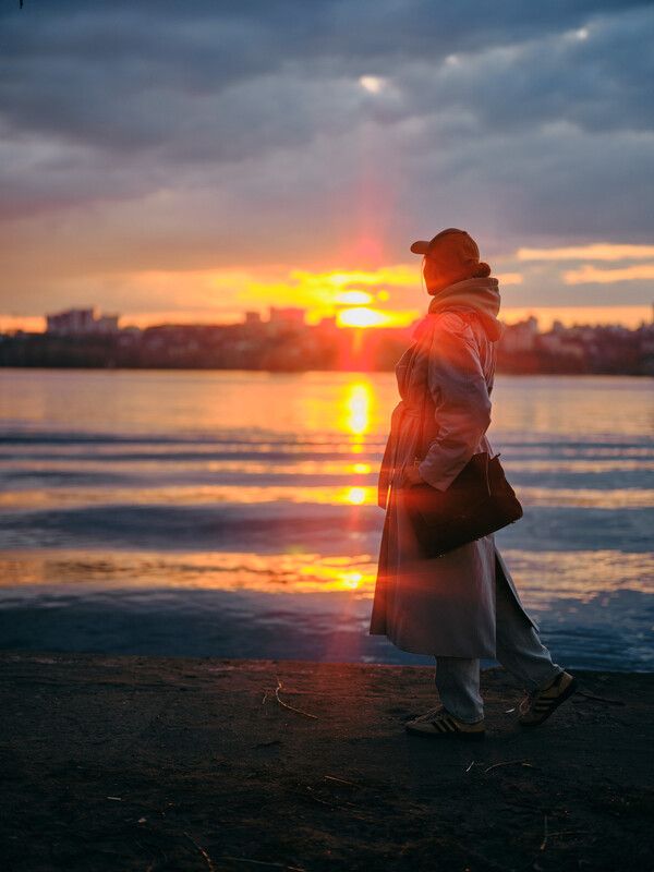 на закате на закате фото превью