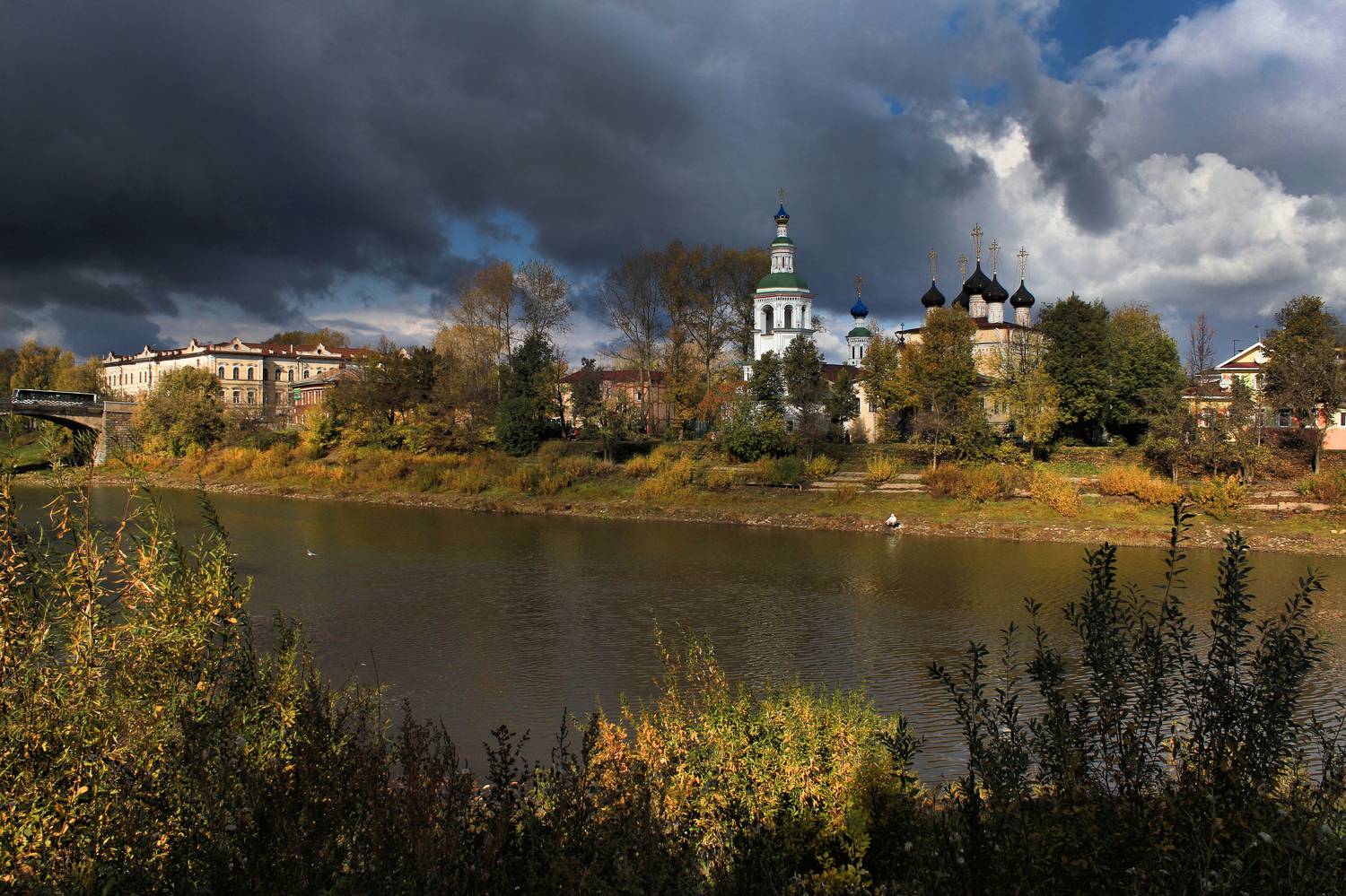 вологда, река, церковь, храм, осень, Наталия Колтакова