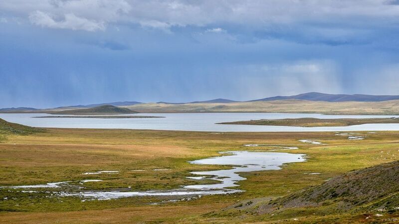 алтай, киндыктыкуль Озеро Киндыктыкуль. август. фото превью
