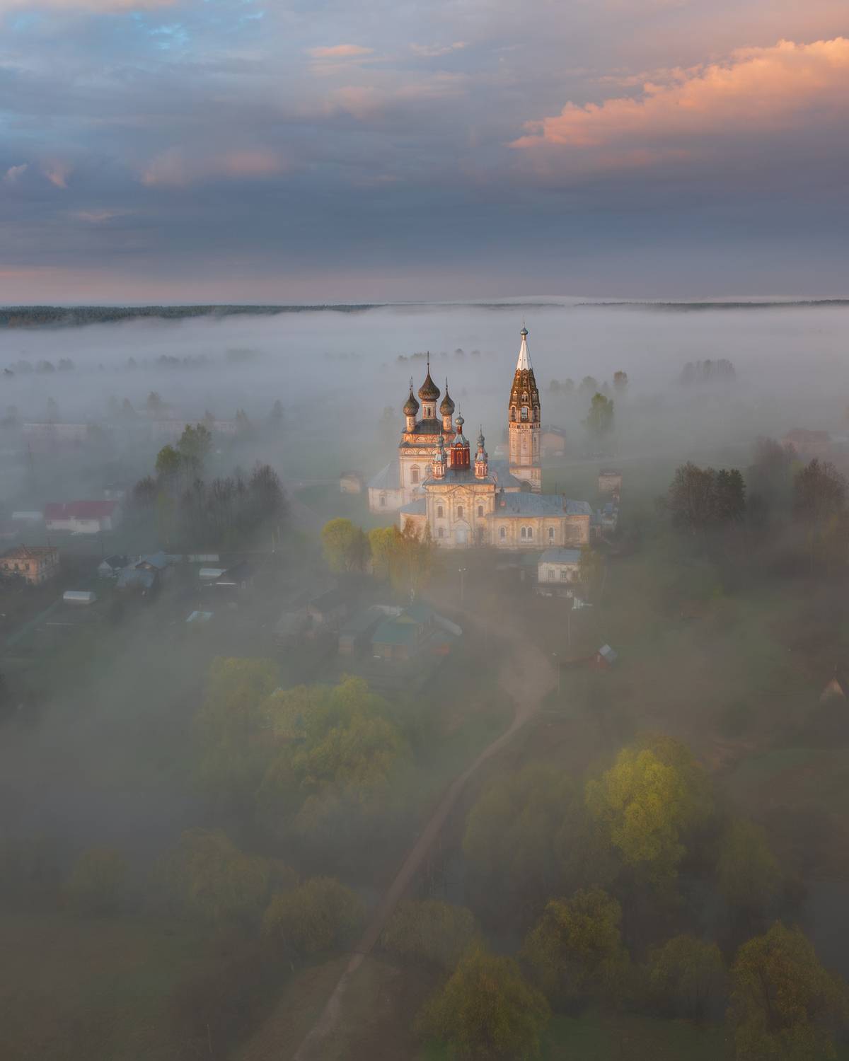 парское, туманы, рассвет, ивановская область, Natalia Zakharova