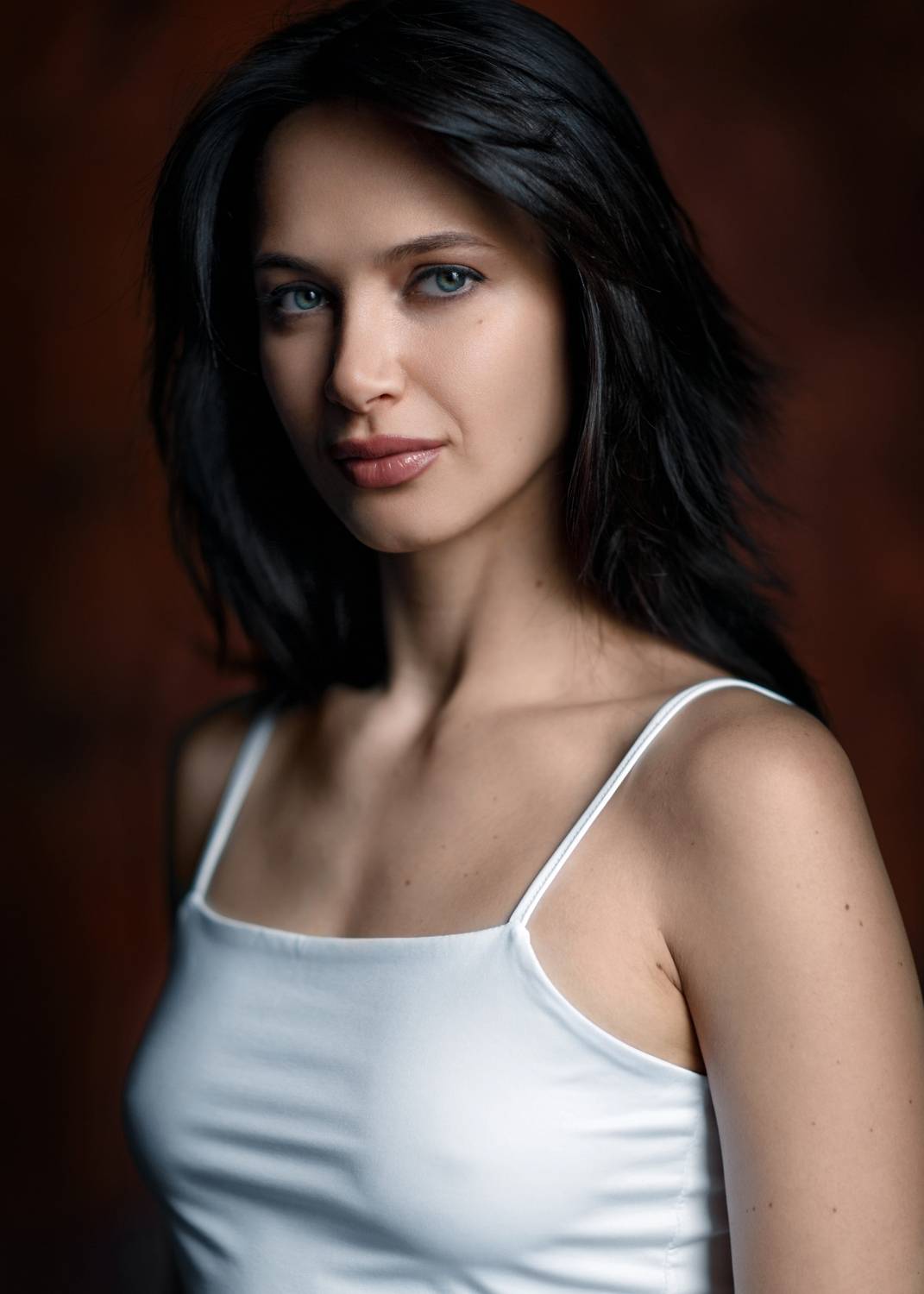 девушка портрет студия взгляд красиво модель, Герасимов Михаил