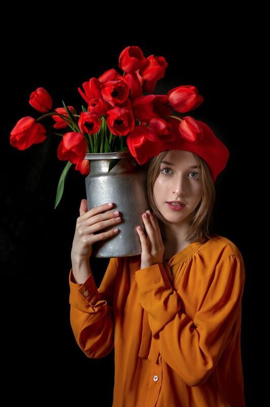 Красный беретик... фото превью