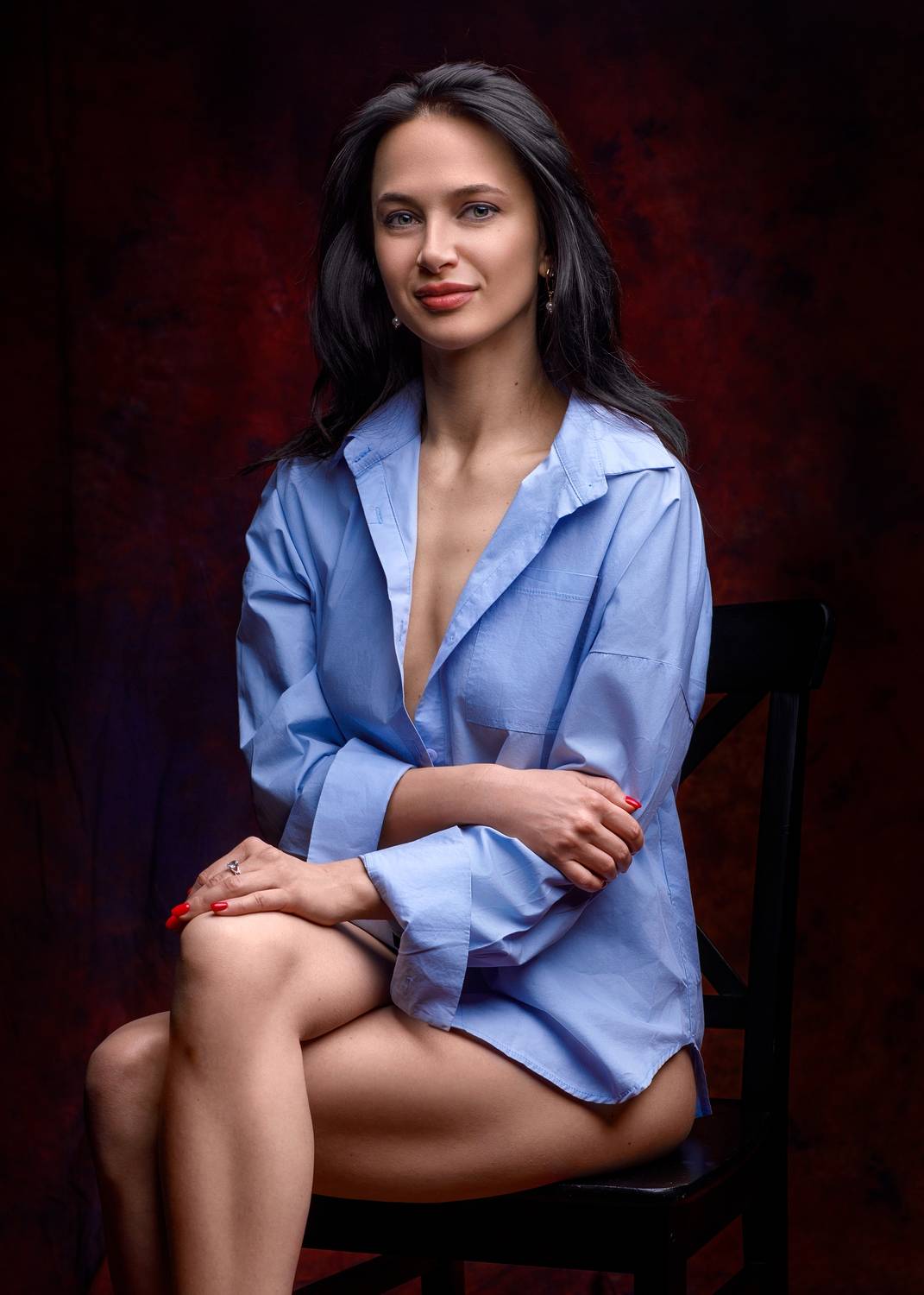 портрет девушка студия красота взгляд тело, Герасимов Михаил