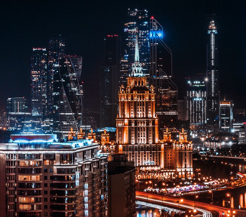 Ночной город фото превью