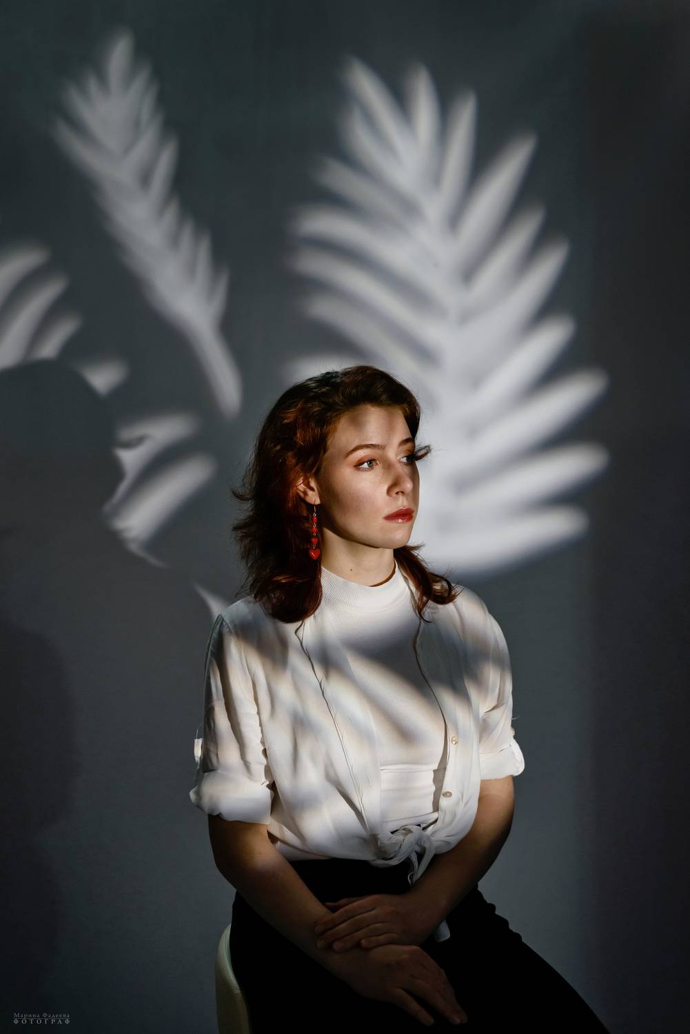 портрет, девушка, игра света, маска гобо, Фадеева Марина