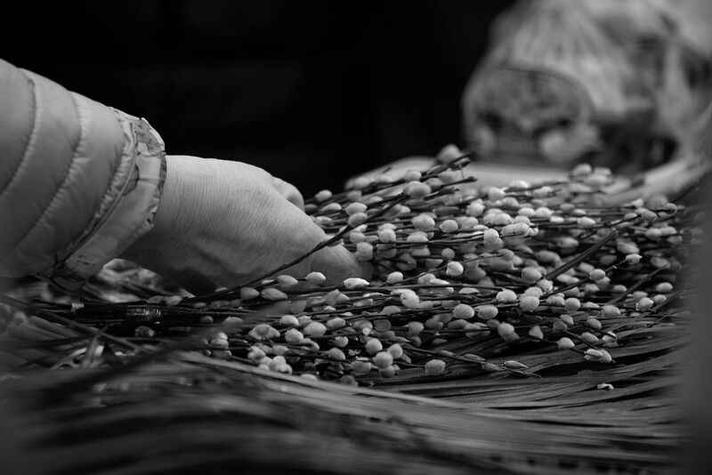 чб фото, стрит фото, уличный детский  портрет, апрель. вербное воскресенье, праздник, стрит репортаж, москва Апрель. Вербное воскресенье фото превью