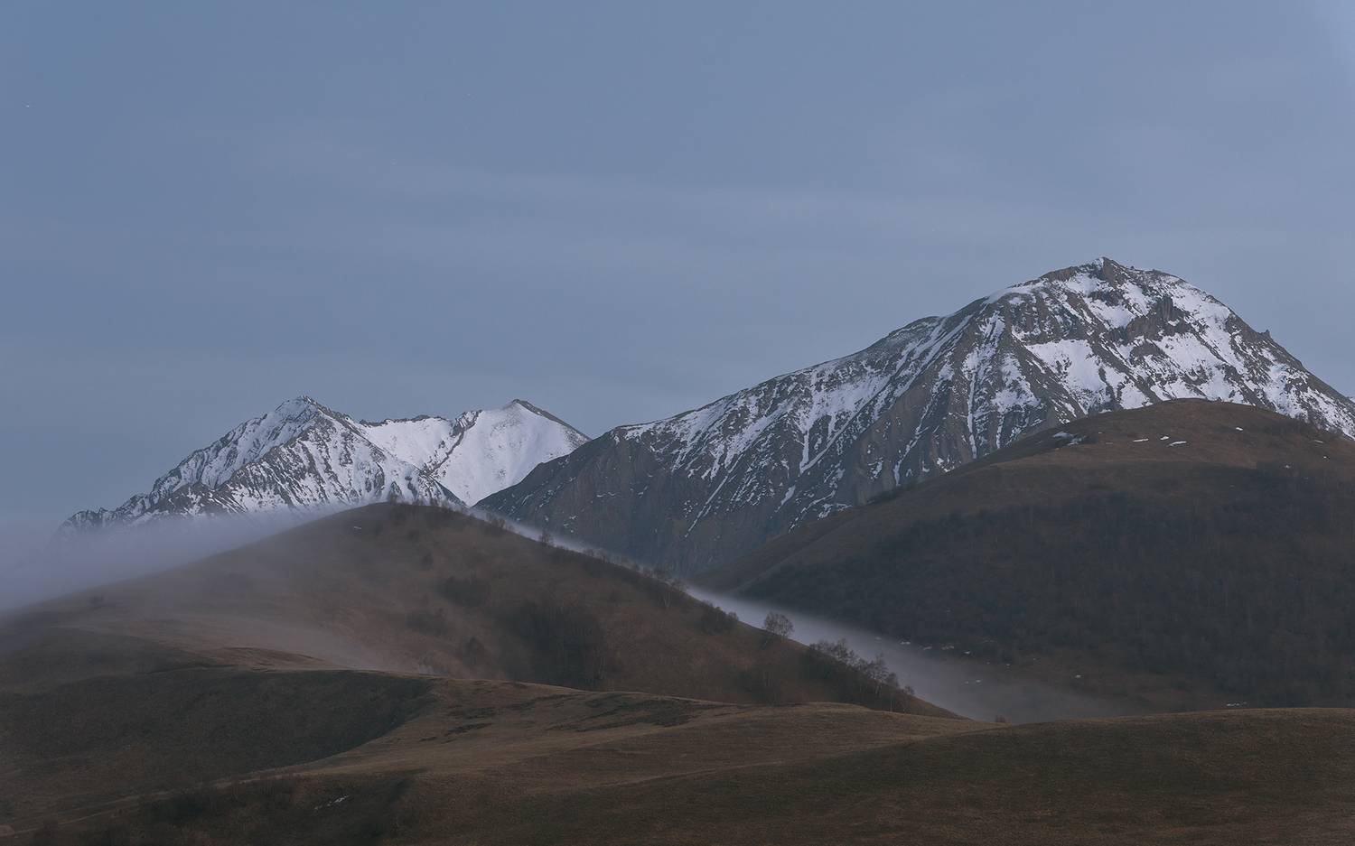 кавказ, горы, кбр, актопрак, туман, состояние, Ekaterina Romanova