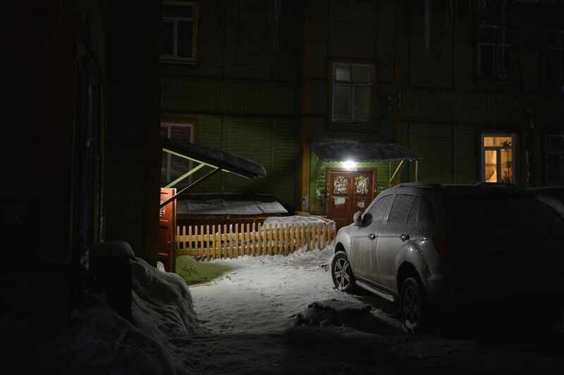 уличная фотография, северодвинск, ночь, Дворы фото превью