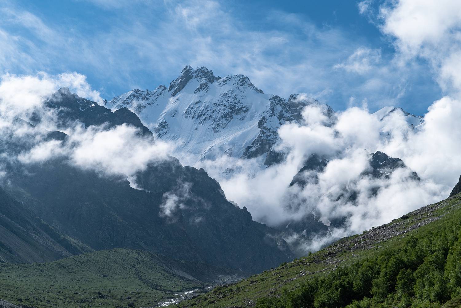 Россия, Кабардино-Балкария, Альп-лагерь Безенги, Мижиргийское ущелье, Мижирги, , Гаврилов Юрий