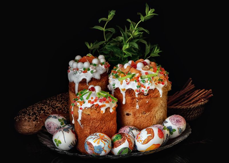 куличи, натюрморт Куличи фото превью