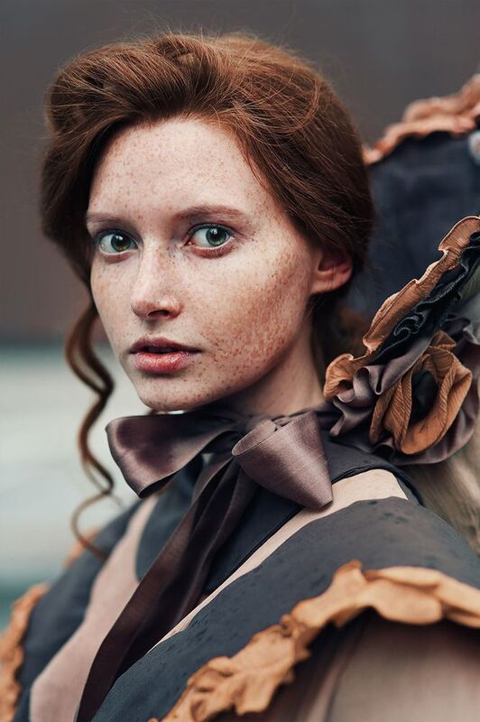 девушка, костюм, история, шляпка, бант, рыжая, Англия, 19 век Мария фото превью