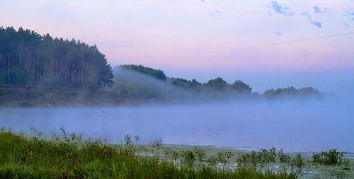 Летнее утро на Оке.