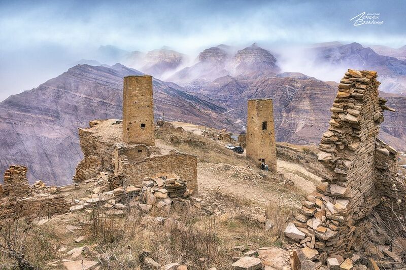 дагестан, гоор, сторожевые башни Сторожевые башни Гоора фото превью