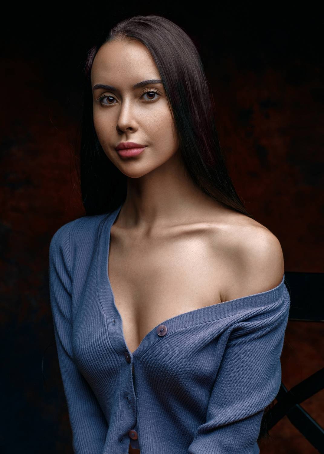 девушка студия взгляд красиво, Герасимов Михаил